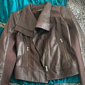 Trouve Leather Moto Jacket
